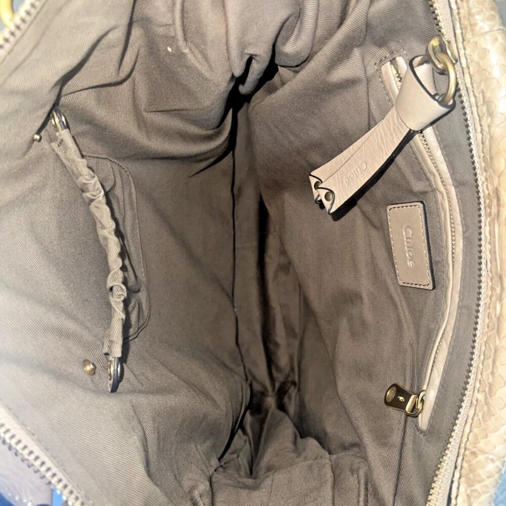 Chloe Marcie Python Large Shoulder Bag, Chloe Bag… - image 6